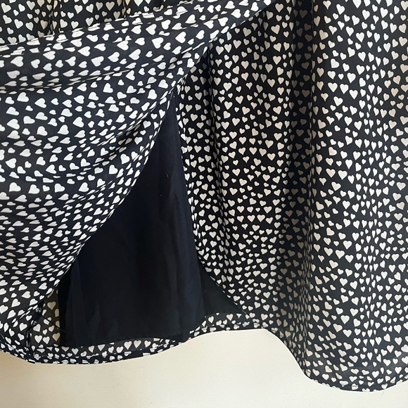 2/$50 J Crew Mercantile Black and White Heart Dress - Picture 5 of 10
